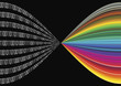 Binary code stores informations of digital images