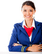 Beautiful flight attendant