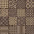 patchwork background with different patterns