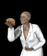 Brain In Hand Of X Rayed Doctor