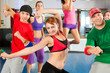 Photo: Fitness - Zumba dance training in gym Fitness - Zumba dance training in gym