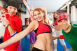 Fitness - Zumba dance training in gym