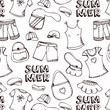Vector: Summer beach pattern Summer beach pattern