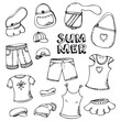 Vector: Summer fashion set Summer fashion set