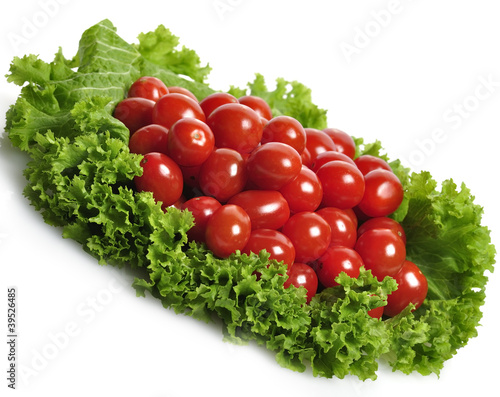 Photo: Tomatoes And Salad Leaves Tomatoes And Salad Leaves