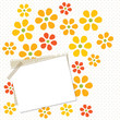 flower card with paper