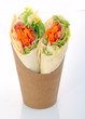 Wraps jambon gruyère salade carottes
