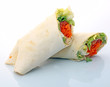 Wraps au jambon gruyère salade