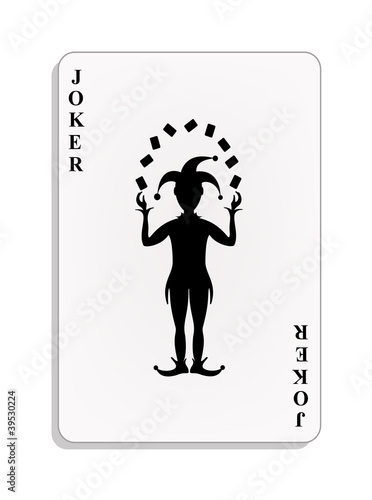 Vektor: Playing card - Joker Playing card - Joker