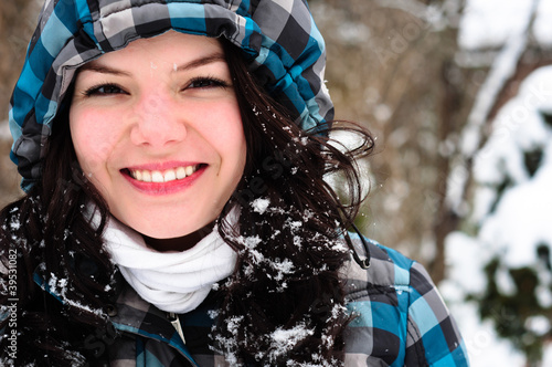 Photo: Closeup photo of a young adult at winter Closeup photo of a young adult at winter