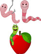 Cartoon Character of Worm