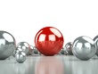 red ball reflection