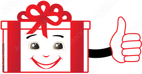 Vector: cartoon isolated box showing thumb up and smile cartoon isolated box showing thumb up and smile