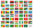 Afrika Flaggen Fahnen Set Buttons Icons Sprachen 3
