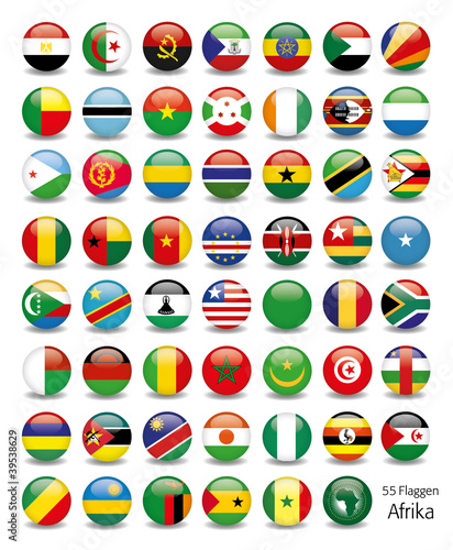 Vector: Afrika Flaggen Fahnen Set Buttons Icons Sprachen 1 Afrika Flaggen Fahnen Set Buttons Icons Sprachen 1