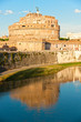 Castel Sant'angelo and Bernini's statue on the bridge, Rome, Ita
