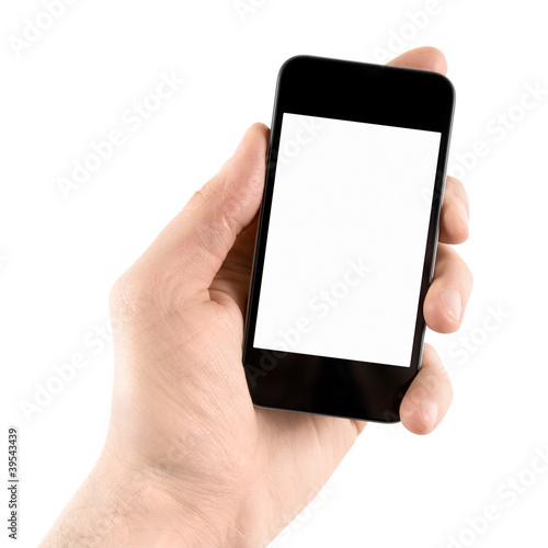 Photo: Holding Mobile Smart Phone In Hand Holding Mobile Smart Phone In Hand