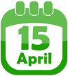 icon of Easter as a calendar vector illustration