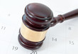 Gavel and calendar