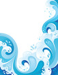 Abstract sea wavy background