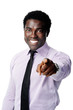 pointing businessman