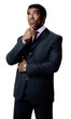 thoughtful african businessman