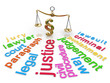 justice word cloud