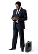 cell phone man on white
