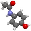 Paracetamol (acetaminophen): molecular structure (3D)