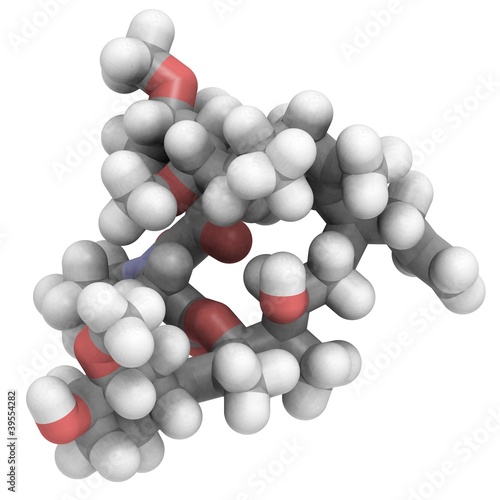 Illustration: tacrolimus: molecular structure (3D) tacrolimus: molecular structure (3D)