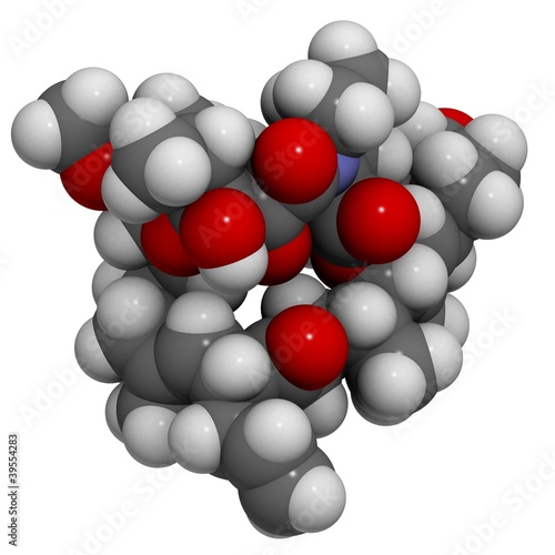 Illustration: tacrolimus: molecular structure (3D) tacrolimus: molecular structure (3D)