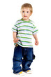 Portrait of happy joyful beautiful little boy