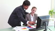 Video: Man helping a colleague Man helping a colleague
