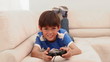 Boy loses at his video game