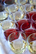 Vin rouge, vin rosé, vin, boisson, verre, bar, buffet