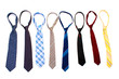 ties isolated on white