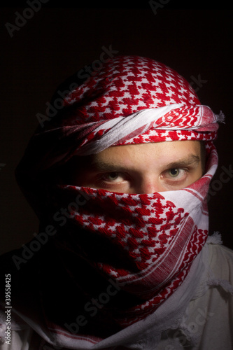 Photo: Man in a Keffiyeh Man in a Keffiyeh