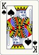 King of Spades - vector illustration of a poker playing card