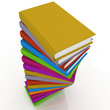Stacks of books isolated on white background Stacks of books isolated on white background