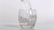 Water being poured heavily in slow motion