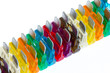 A row of car fuses