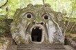 Bomartso. Door of hell stone sculpture in Park of the Monsters