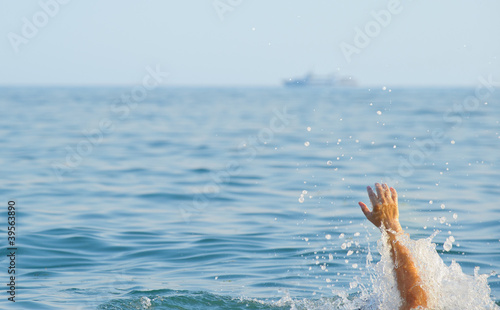 Photo: The drowning man The drowning man