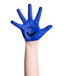 Kinderhand blau Kinderhand blau