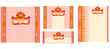 menu coffee shop and restaurant set