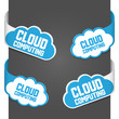 Vektor: Left and right side signs - Cloud computing. Vector. Left and right side signs - Cloud computing. Vector.