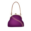 PURPLE HANDBAG(EPS 8) Isolated on white background
