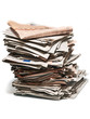 Foto: Zeitungsstapel Zeitungsstapel