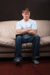 portrait of a sad gamer