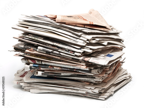 Foto: Zeitungsstapel Zeitungsstapel